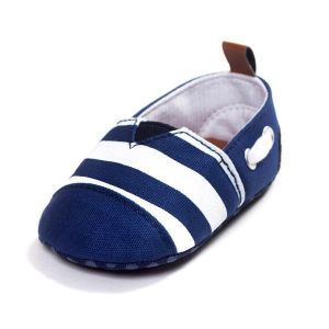 Baby Boy Girl Sailor Style Blue Soft Sole First Walking Shoes